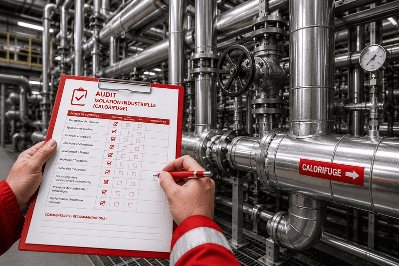 Audit calorifugeage industriel Azur isolation
